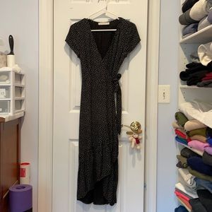 A&F Polka dot wrap dress